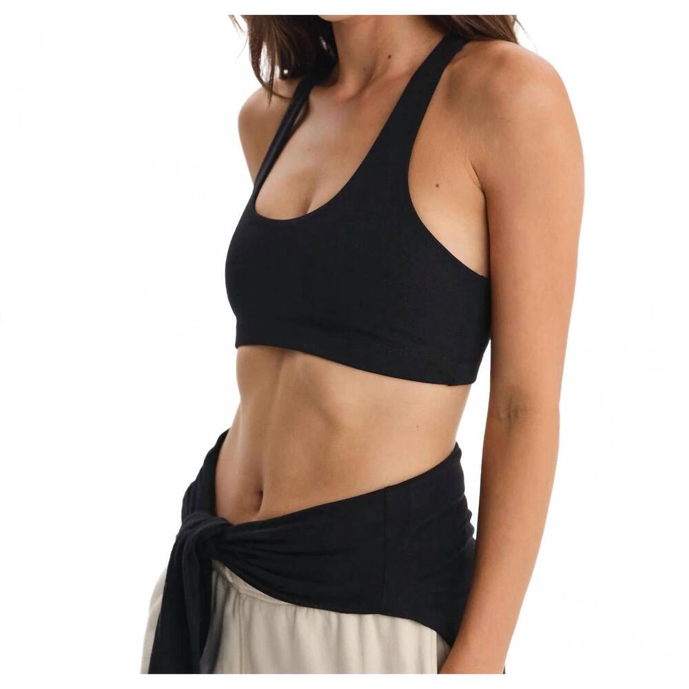 NEW MATE organic stretch bra in black - Picture 2 of 5